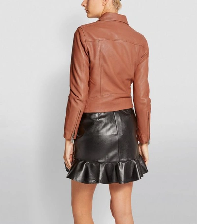 Shop Allsaints Dalby Leather Biker Jacket