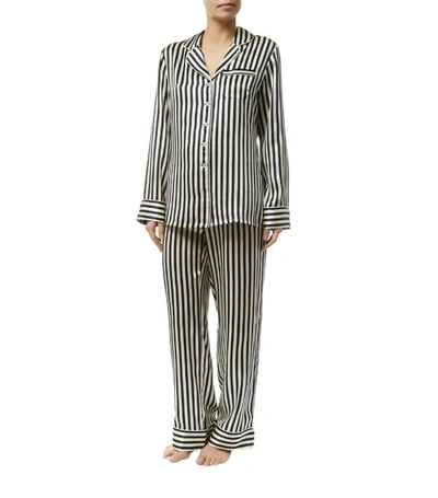 Shop Olivia Von Halle Lila Nika Silk Pyjama Set