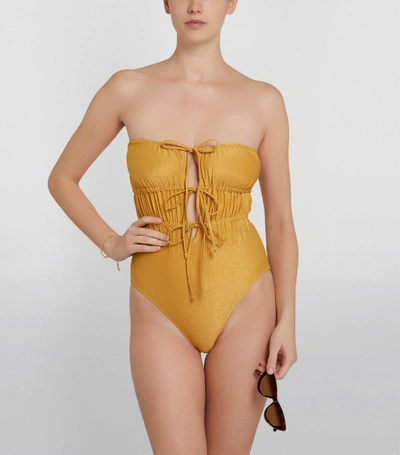 Shop Solid & Striped Paula Bow Tie Swimsuit
