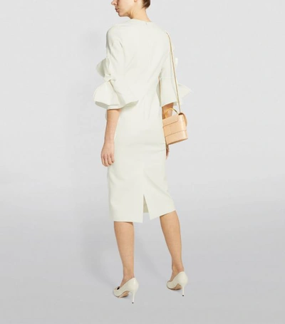 Shop Roksanda Lavete Bow Sleeve Midi Dress