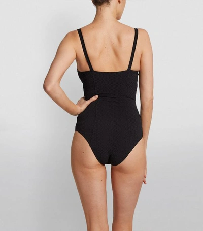Shop Lisa Marie Fernandez Goldwyn Seersucker Swimsuit