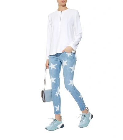 Shop Stella Mccartney Star Motif Ankle Jeans