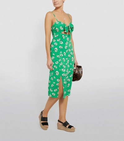 Shop Vix Teresa Floral Cut-out Midi Dress