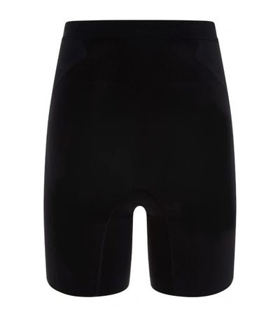 Shop Spanx Oncore Mid-thigh Shorts In Very Black
