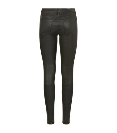 Shop Ag Jeans Leather Skinny Jeans