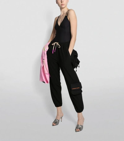 Shop Natasha Zinko Ruffle-detail Sweatpants