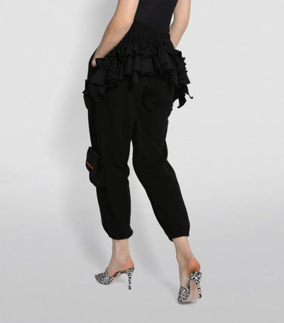 Shop Natasha Zinko Ruffle-detail Sweatpants