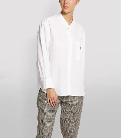 Shop Sandro Embroidered Patch Shirt