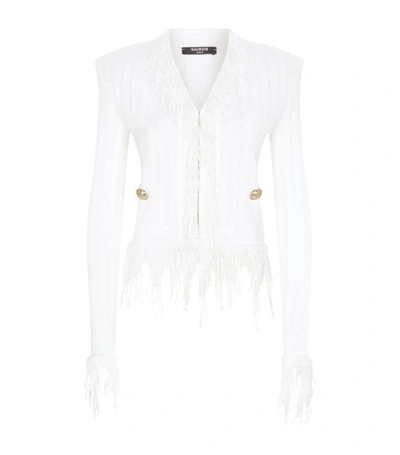 Shop Balmain Fringed Jacket