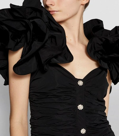 Shop Alessandra Rich Puff-sleeved Mini Dress