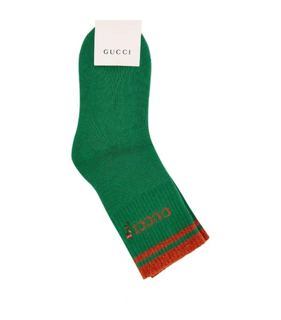 Shop Gucci Metallic Logo Socks