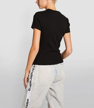 Shop Off-white Fitted Logo T-shirt