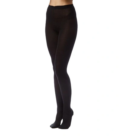 Shop Wolford Cashmere And Silk Tights In Black