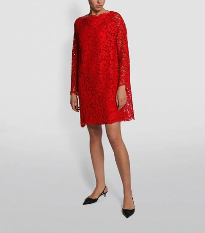 Shop Valentino Lace Mini Dress