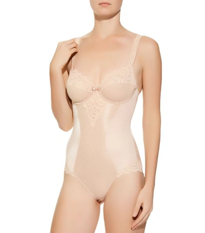 Shop Maison Lejaby Gaby Bodysuit In Nude