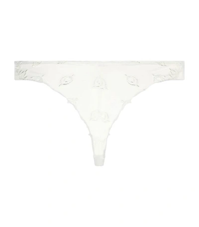 Shop Chantelle Champs Elysees Embrodiered Lace Tanga