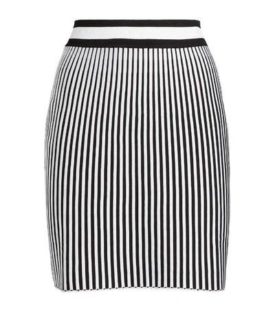 Shop Off-white Stripe Knitted Skirt
