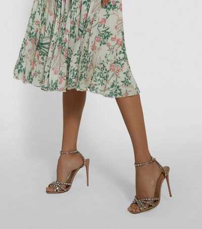 Shop Giambattista Valli Silk Floral Midi Dress