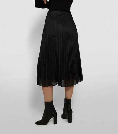 Shop Moncler Perforated Pleat Skirt