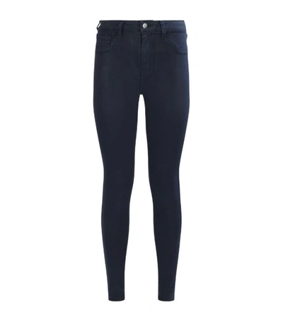 Shop L Agence Marguerite High Rise Coated Skinny Jeans