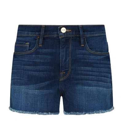 Shop Frame Le Cut-off Denim Shorts