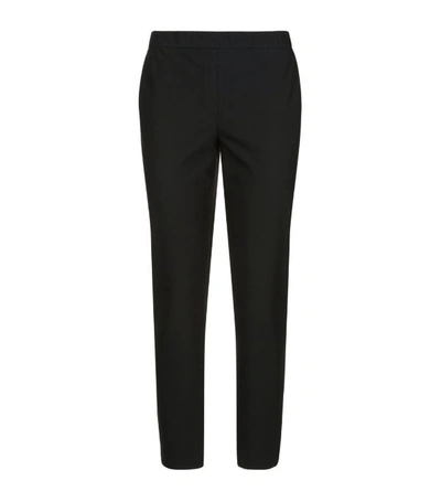 Shop Theory Thaniel Straight Leg Trousers In Black