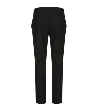 Shop Theory Thaniel Straight Leg Trousers In Black