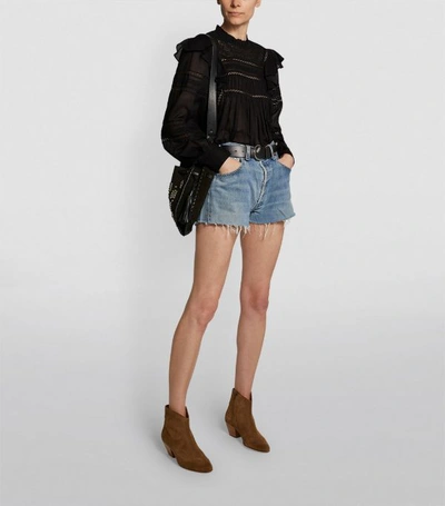 Shop Isabel Marant Étoile Cotton Viviana Ruffle Shirt