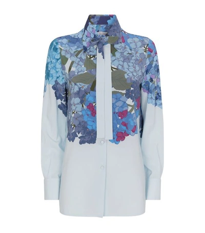 Shop Valentino Floral Silk Shirt