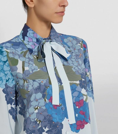 Shop Valentino Floral Silk Shirt