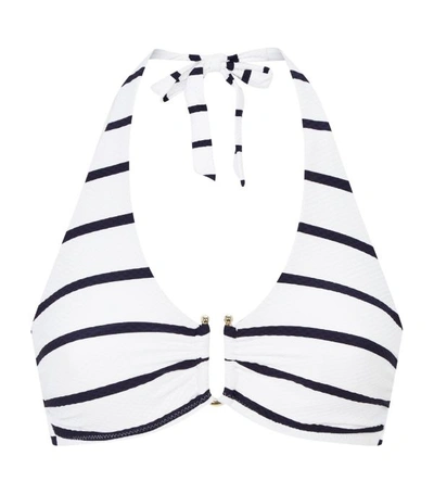Shop Heidi Klein Stripe Halterneck Bikini Top