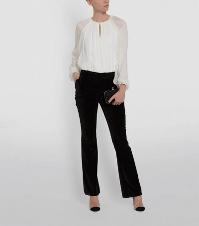 Shop Alice And Olivia Velvet Hayley Trousers
