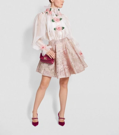Shop Dolce & Gabbana Jacquard Skirt