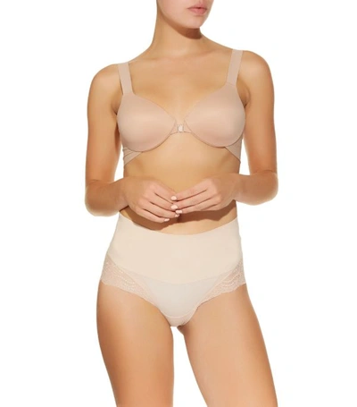 Shop Spanx Lace Undie-tectable Hi Hipster Briefs In Nude