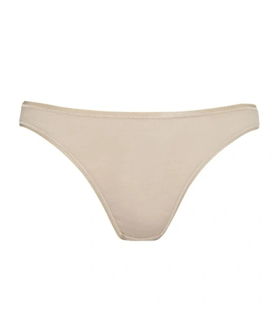 Shop Hanro Cotton Seamless Mini Brief In Nude