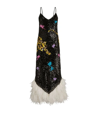 Shop Attico Ada Sequin Slip Dress