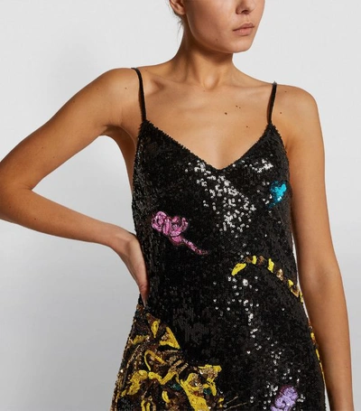 Shop Attico Ada Sequin Slip Dress