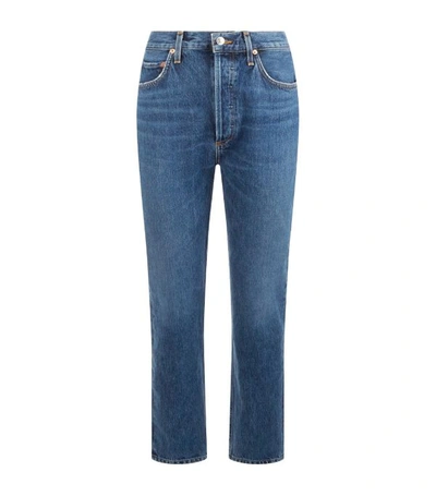 Shop Agolde Riley Straight Cropped Jeans