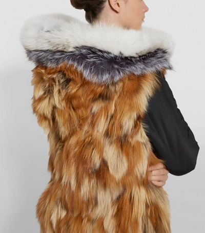 Shop Nicole Benisti Belleville Fur-lined Reversible Parka