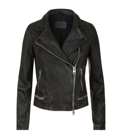 Shop Allsaints Conroy Leather Biker Jacket
