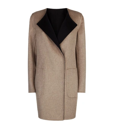 Shop Akris Talia Reversible Cashmere Coat