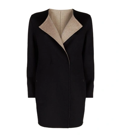 Shop Akris Talia Reversible Cashmere Coat