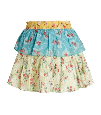 Shop Loveshackfancy Floral Ruffle Mini Skirt