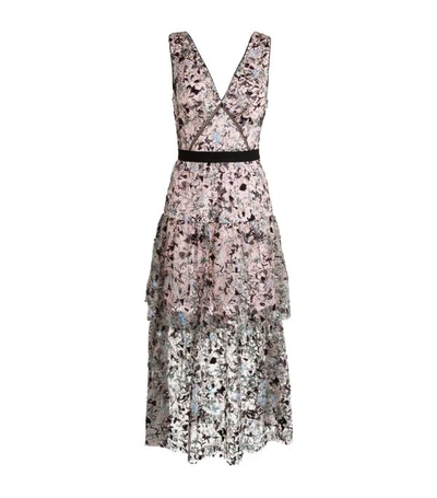 Shop Self-portrait Constellation Sequin Midi Dress