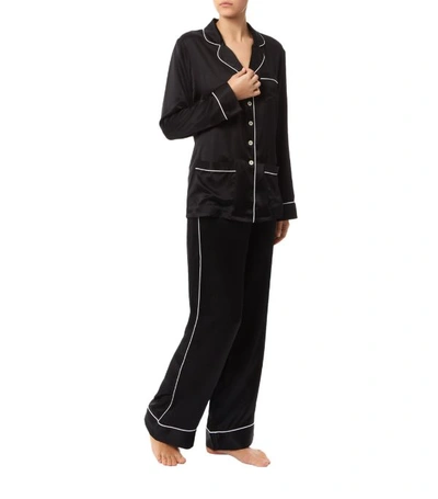 Shop Olivia Von Halle Coco Silk Pyjama Set