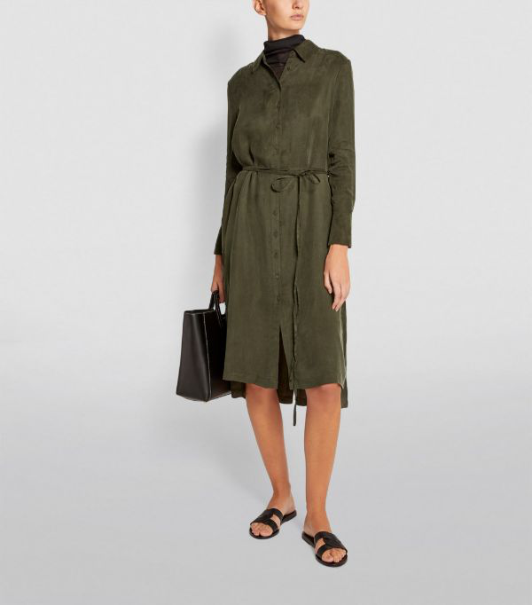 allsaints anya shirt dress