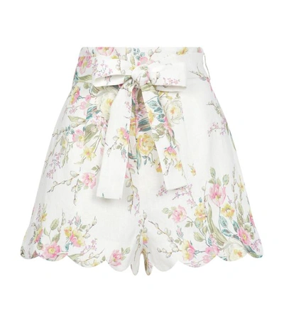 Shop Zimmermann Zinnia High-waist Shorts