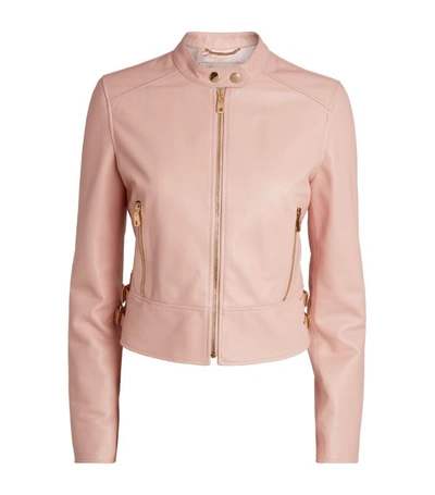 Shop Dolce & Gabbana Leather Jacket