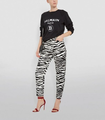 Shop Balmain Logo Sweatshirt