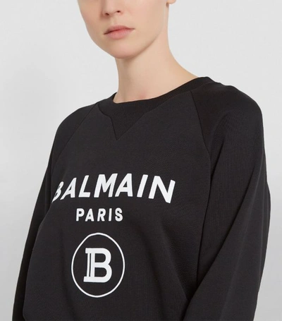 Shop Balmain Logo Sweatshirt
